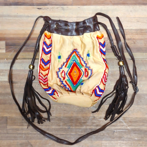 unbranded Handbags - Ecotecote Cute Little Bucket Bag Beaded Tassels